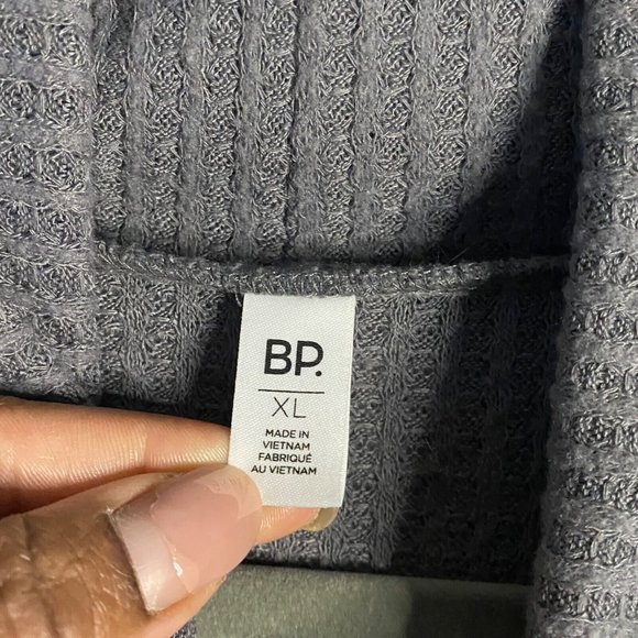 BP Women's Gray Soft Knit Cowl Neck Tunic Top - Picture 5 of 7